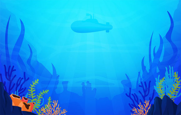 Download Submarine Diving Explore Coral Underwate - Explore Collection