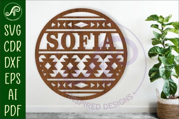 Download Aztec Themed Name Wall Art Sign - Wall art Collection