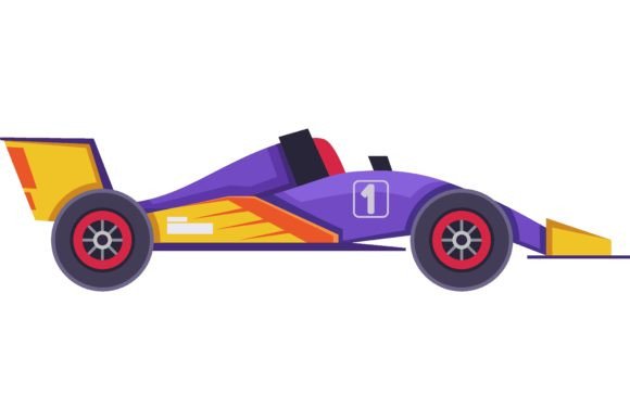 Download Side View of Race Car. Automobile for Fo - Premium Resources
