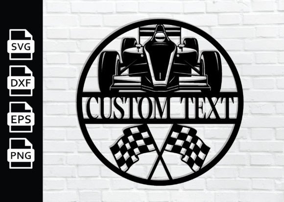 Download Race Car Custom Name Metal Sign - Race car Collection