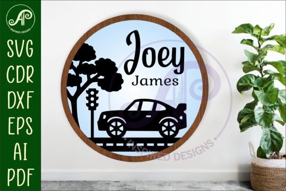 Download Car Layered Personalized Name Wall Art - Wall art Collection