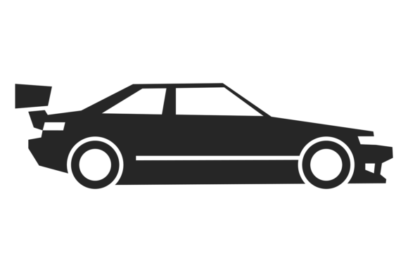 Download Race Car Black Icon. Modern Sport Auto - Premium Bundle