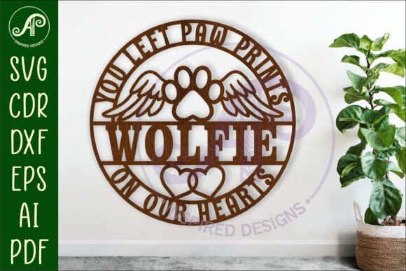 Download Pet Memorial Name Wall Art Sign, SVG - Wall art Collection