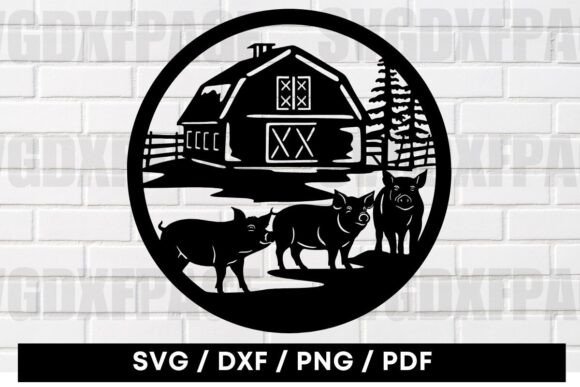 Download Pigs on the Farm Sign SVG Laser Cut File - Farm sign svg Collection