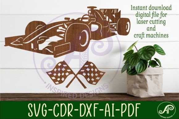 Download Race Car Wall Sign, SVG File. Vector Cut - Race car Collection