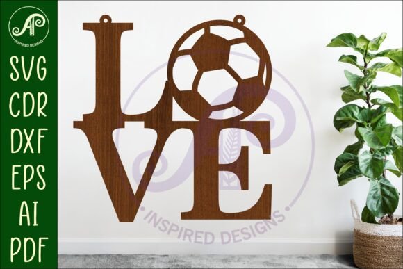 Download Love Soccer Word Wall Art Sign, SVG - Wall art Collection