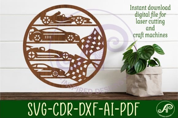 Download Race Car Wall Art Sign, SVG File. Vector - Wall art Collection