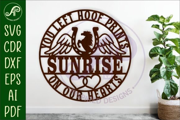 Download Horse Memorial Name Wall Art Sign, SVG - Wall art Collection