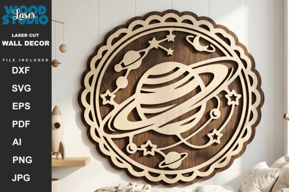 Download Space Adventure Wall Art Laser Cut SVG - Wall art Collection