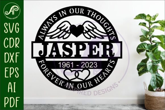 Download Memorial Name Wall Art Sign, SVG Laser - Wall art Collection